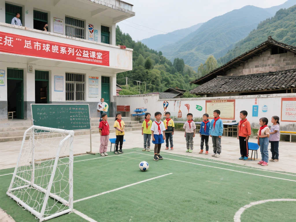 世界杯系列公益课堂走进山区小学